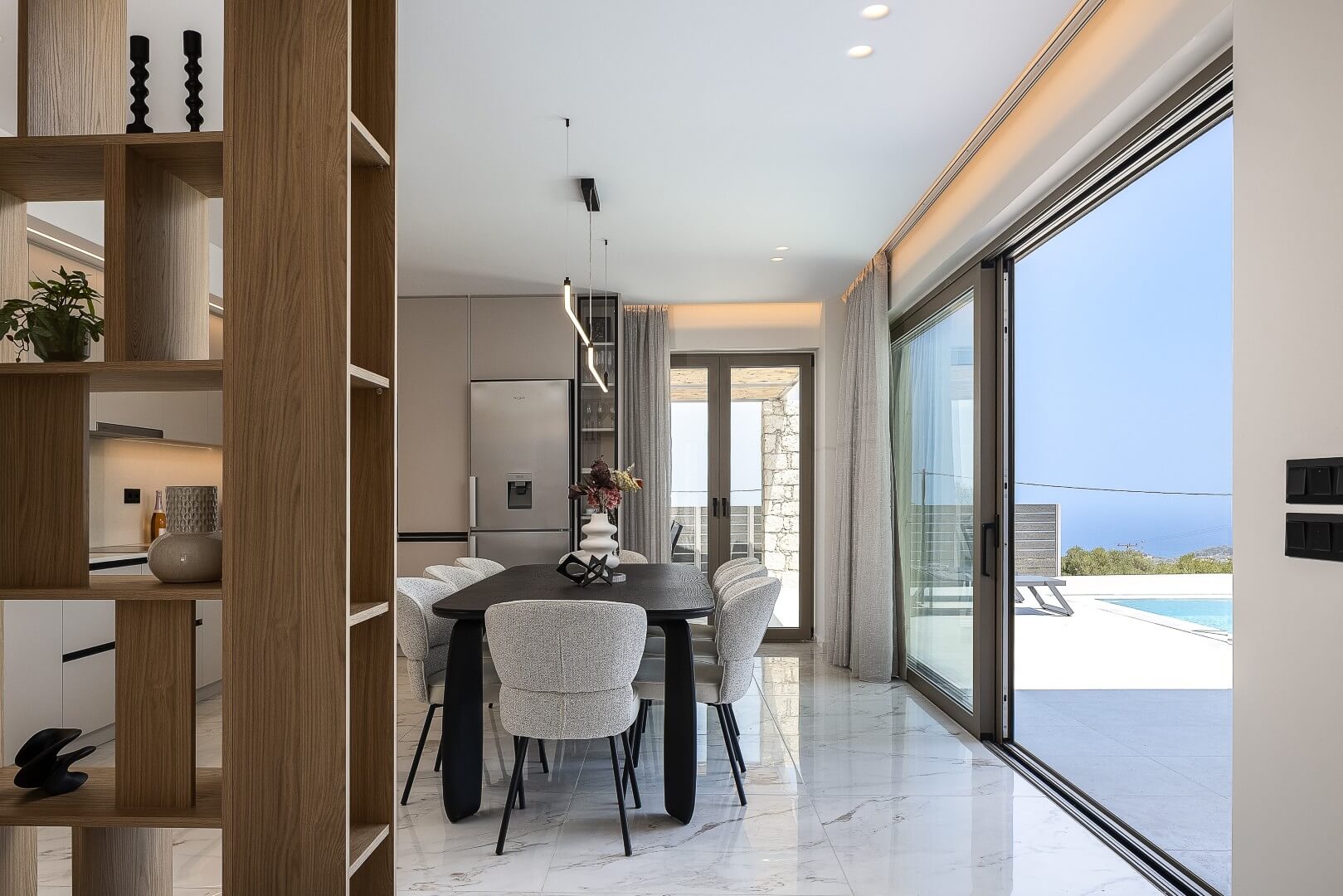 Casa Atena indoor dining area